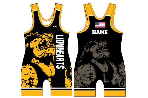 Lionhearts Wrestling Sublimated Men's Singlet