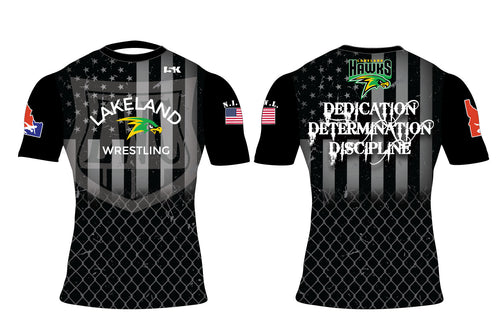 Lakeland Wrestling Sublimated Compression Shirt