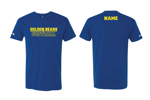 Lyndhurst Golden Bears Football Cotton Crew Tee - Royal