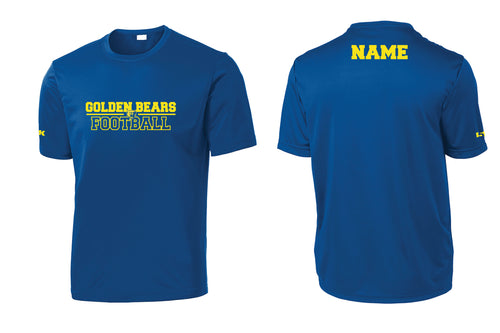 Lyndhurst Golden Bears Football Dryfit Performance Tee - Royal/White