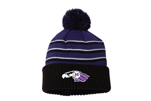 Marshwood Wrestling Pom Beanie - Purple