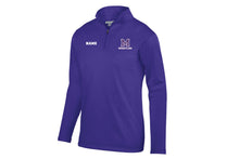 Marshwood Wrestling Sportswear Wicking Fleece Quarter-Zip Pullover Design 2- Purple/Gray/Black