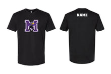 Marshwood Wrestling Cotton Crew Tee Design 1 - Black/Heather gray/White