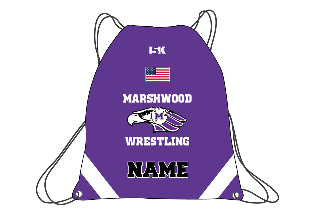 Marshwood Wrestling Sublimated Drawstring Bag