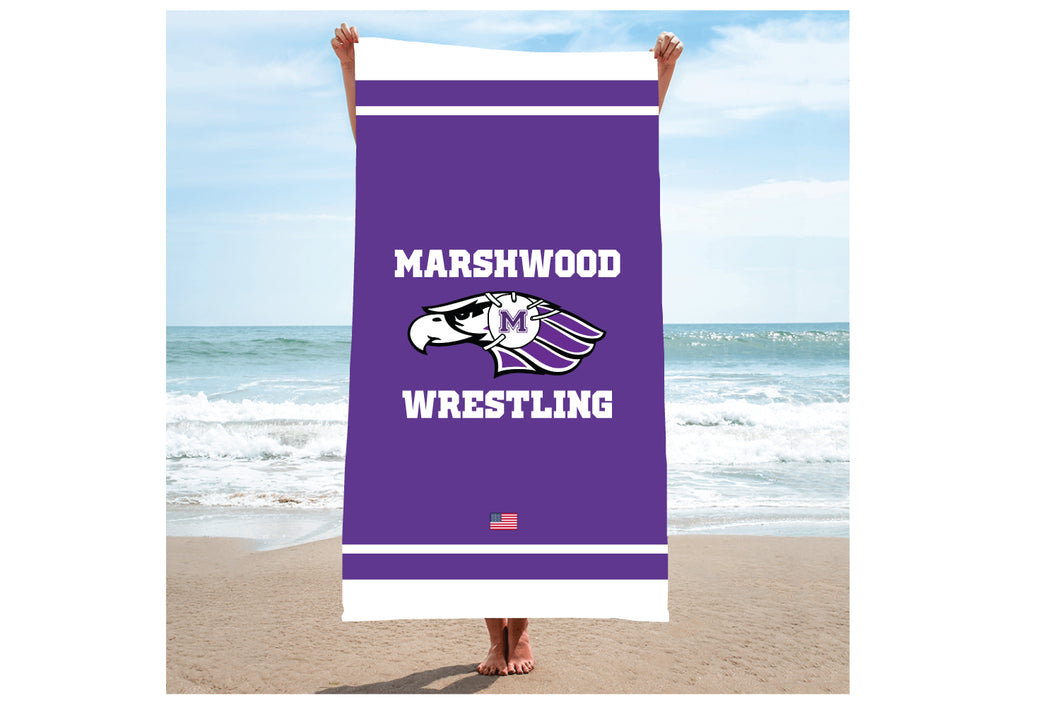 Marshwood Wrestling Sublimated Beach Towel