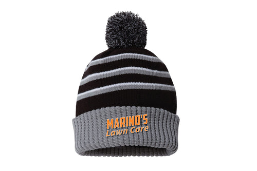 Marino's Lawn Care Pom Beanie
