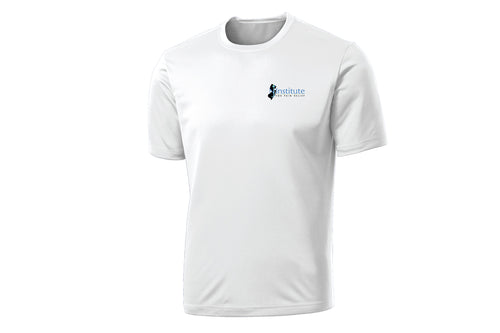 NJ Institute for Pain Relief Dryfit Performance Tee - White