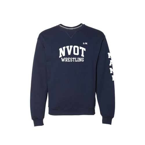 NVOT Wrestling Russell Athletic Cotton Crew Sweatshirt - Navy