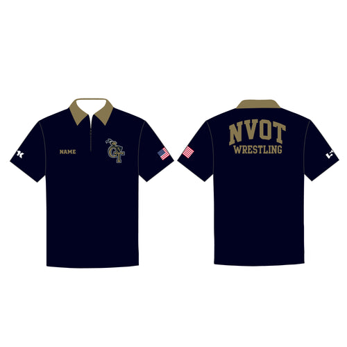 NVOT Golden Knights Varsity Jacket - Design 1 (Gold Sleeves)