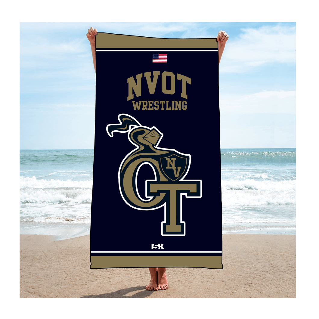NVOT Wrestling Sublimated Beach Towel