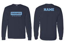 Paramus Athletics Cotton Crew Long Sleeve League Tee - Navy/Sports Gray