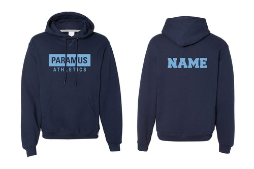 Paramus Athletics Cotton Hoodie - Navy/Oxford/White