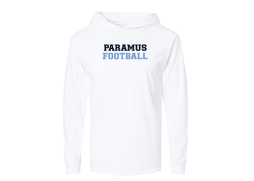 Paramus Football Cotton Hooded T-Shirt - Design 1 (White)