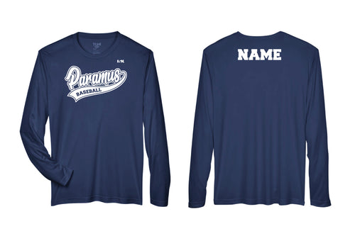 Paramus Baseball Performance Long Sleeve Shirt - Navy