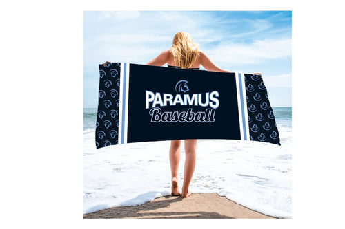 Paramus Baseball Sublimated Beach Towel