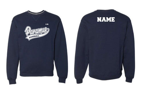 Paramus Baseball Cotton Crewneck League Sweatshirt - Navy