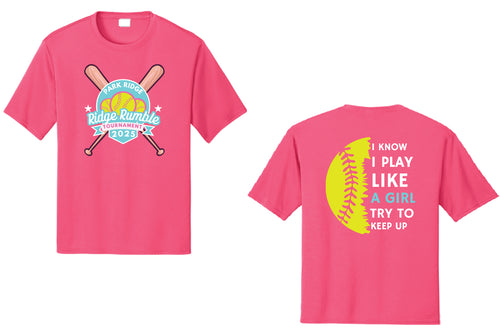 Park Ridge Rumble Tournament 2025 - DriFit T-Shirt (Neon Pink)