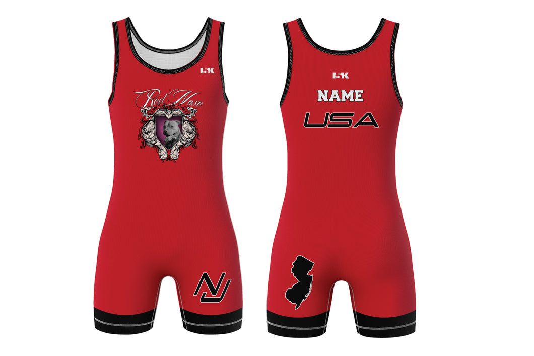 Red Nose Sublimated Men's Singlet - Design 1 (Red)