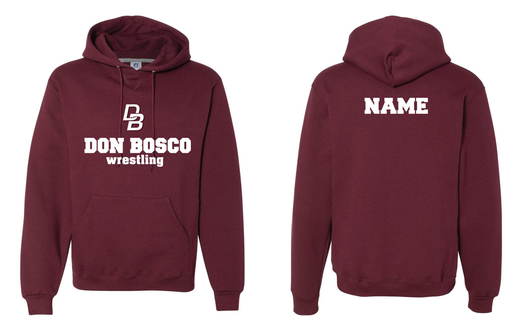 Don Bosco Wrestling Russell Athletic Cotton Hoodie - Maroon