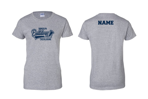 Randolph Cheer Cotton Women's Crew Neck Tee Design #1 - Gray