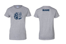 Randolph Cheer Cotton Women's Crew Neck Tee Design #2 - Gray