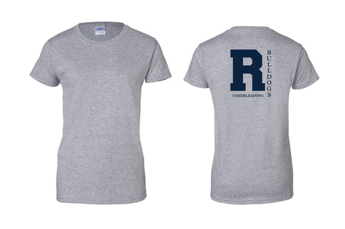 Randolph Cheer Cotton Women's Crew Neck Tee Design #5 - Gray