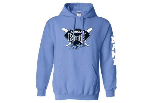 Randolph Rage Softball Gildan Heavy Blend Hooded Sweatshirt - Carolina Blue