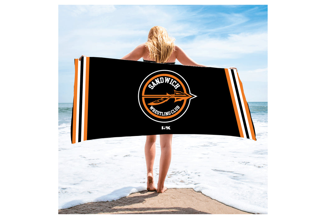 Sandwich Indians Wrestling Club Sublimated Beach Towel