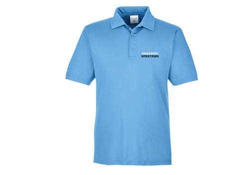 Paramus Football Polo - Design 2  (Carolina Blue)