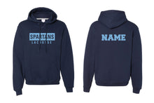 Spartans Lacrosse Cotton Hoodie - Navy/Oxford/White