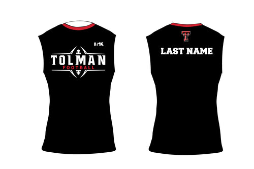 Tolman Tigers Football Compression Sleeveless Shirt