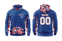 AuSable Patriots Football Sublimated Hoodie - Royal