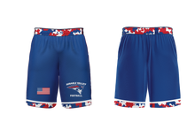 AuSable Patriots Football Sublimated Shorts - Royal