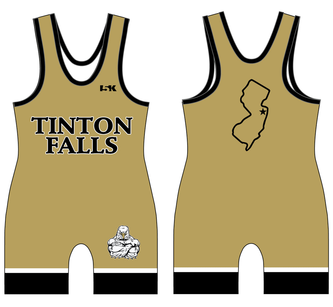 Tinton Falls Wrestling Sublimated Men's Singlet - Design 8