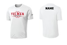 Tolman Tigers Football Dryfit Performance Tee - White