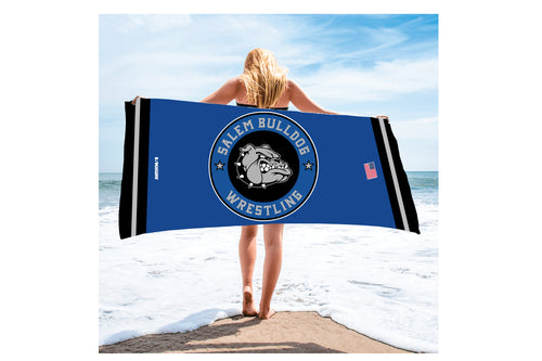 Salem Bulldogs Wrestling Sublimated Beach Towel