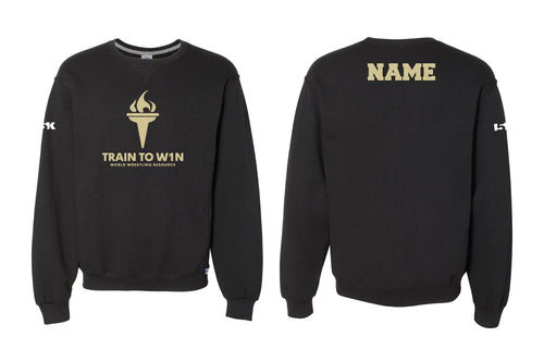 Train to W1n Cotton Crewneck Sweatshirt - Black