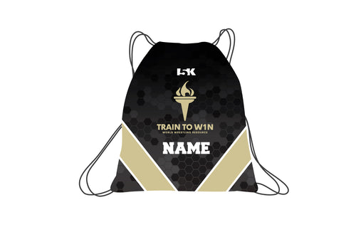 Train to W1n Sublimated Drawstring Bag