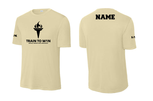 Train to W1n Dryfit Performance Tee - Vegas Gold