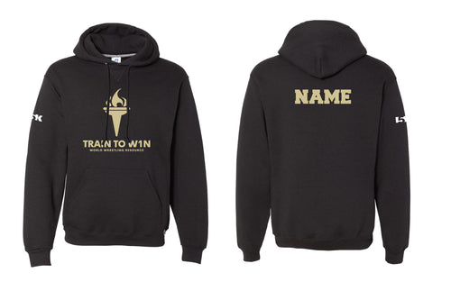 Train to W1n Cotton Hoodie - Black