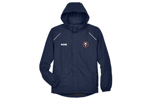 Toms River Wrestling Club Hooded Rain Jacket - Navy