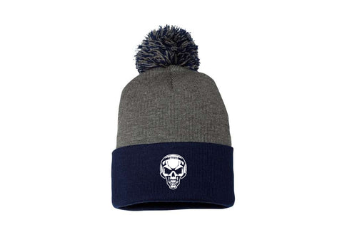 Toms River Wrestling Club Pom Beanie - Navy