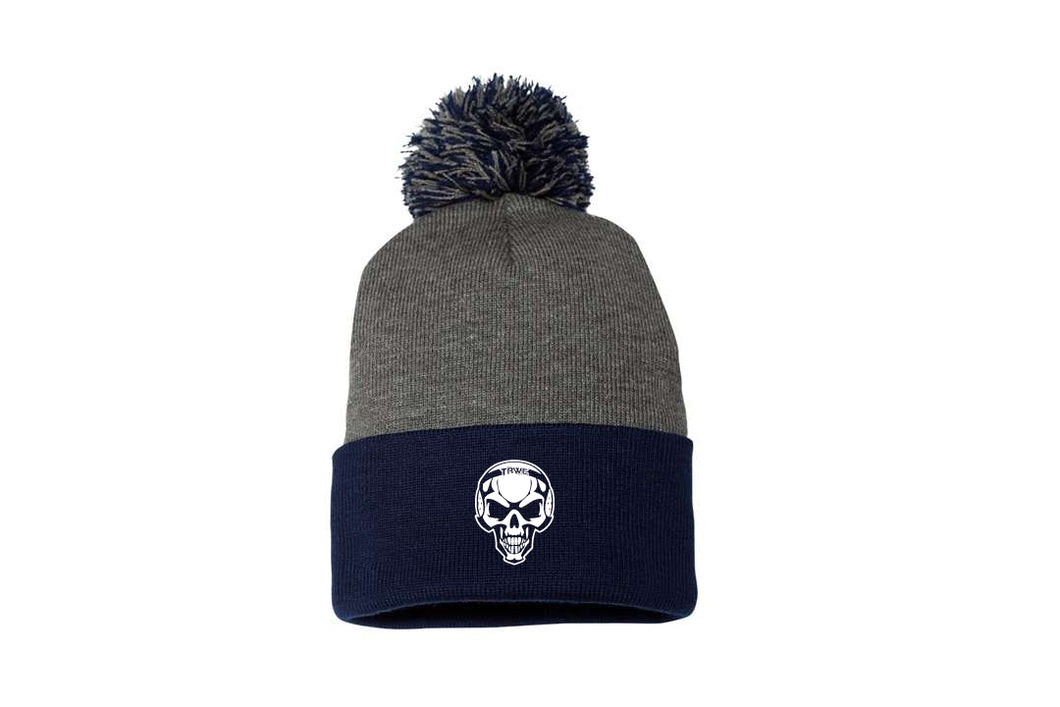 Toms River Wrestling Club Pom Beanie - Navy