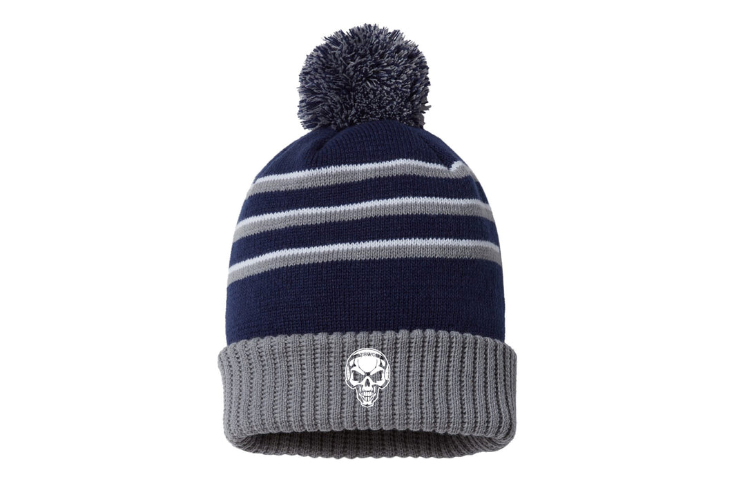 Toms River Wrestling Club Pom Beanie - Navy