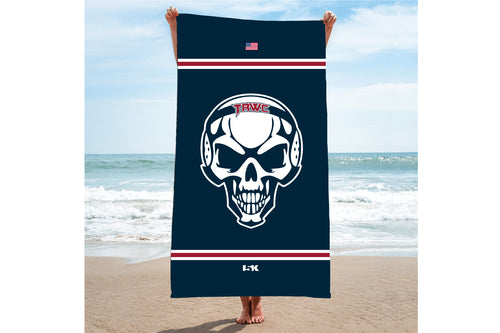 Toms River Wrestling Club Sublimated Beach Towel