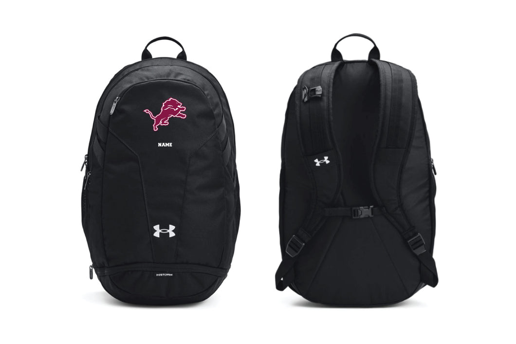 Leonia Wrestling Under Armour Backpack - Black