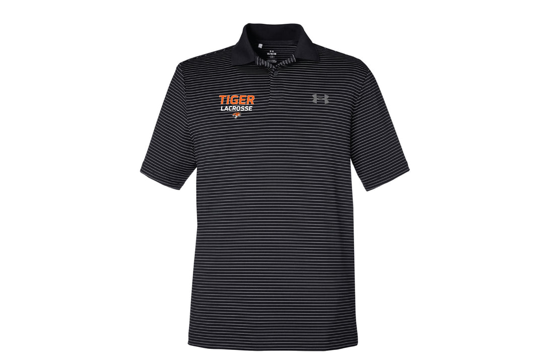 Tiger Lacrosse UA Stripe Coach Polo - Black