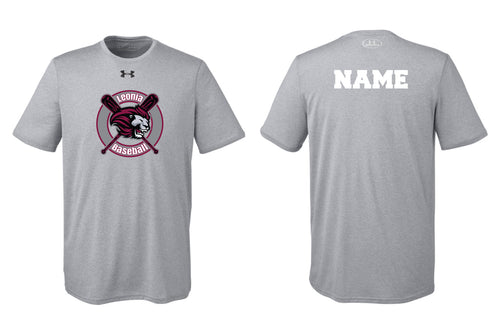 Leonia Baseball Under Armour Men's T-Shirt - Gray