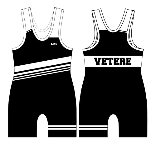 Vetere Custom Sublimated Men's Black Singlet - Design 18