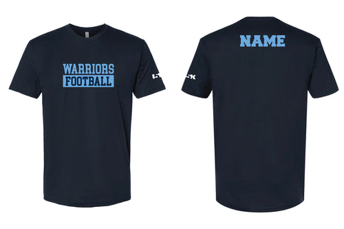 Waldwick Warriors Football Cotton Crew Tee - Navy